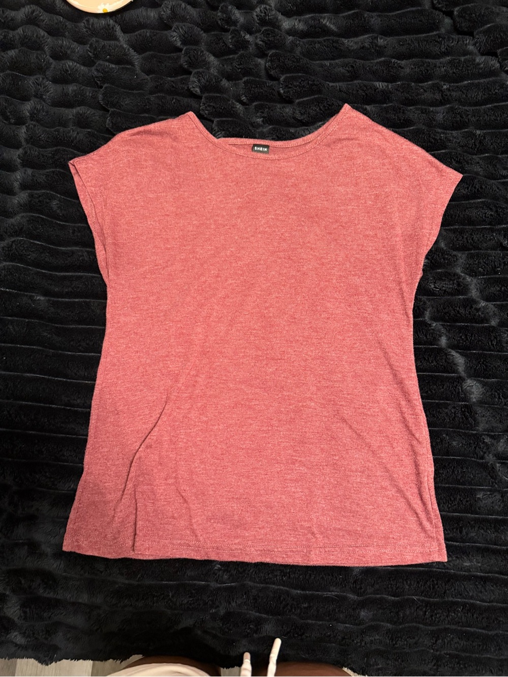 Basic Women’s Heathered Tee in Dusty Rose